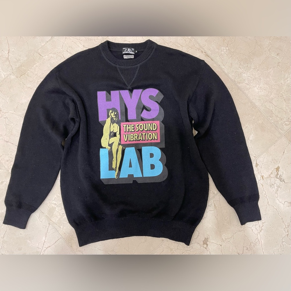 HYS “The Sound Vibration Lab” Graphic Sweatshirt – Black